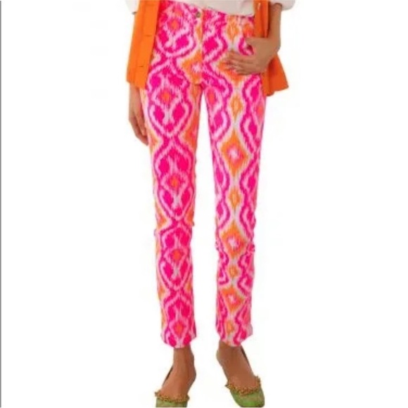 Gretchen Scott Designs Denim - Gretchen‎ Scott Designs Gripeless Jeans - Knit Ikat Pink Large